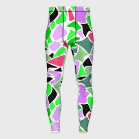 Мужские тайтсы 3D с принтом Abstract pattern green pink spots в Тюмени,  |  | abstract pattern | pattern | spots | абстрактный узор | зеленый | пятна | розовый
