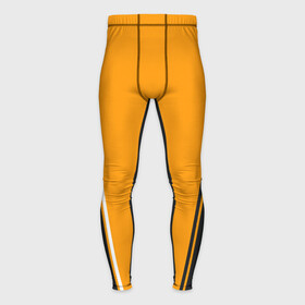 Мужские тайтсы 3D с принтом Men s Style Чёрное с оранжевым  вариант без надписи в Тюмени,  |  | геометрия | мужской стиль | оранжевый | симметрия | чёрный