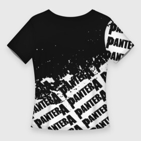 Женская футболка 3D Slim с принтом пантера  pantera  паттерн в Тюмени,  |  | covid 19 | pantera | vulgar display of power | альбом | группа | метал | металика | металл | пантера | рок | тяжелый | хэви