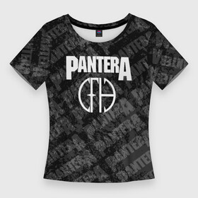 Женская футболка 3D Slim с принтом пантера  pantera в Тюмени,  |  | covid 19 | pantera | vulgar display of power | альбом | группа | метал | металика | металл | пантера | рок | тяжелый | хэви
