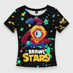Женская футболка 3D Slim с принтом Otis Brawl Stars в Тюмени,  |  | brawl stars | faraotis | otis | otis brawl stars | бравл старс | отис | отис бравл старс | фараотис