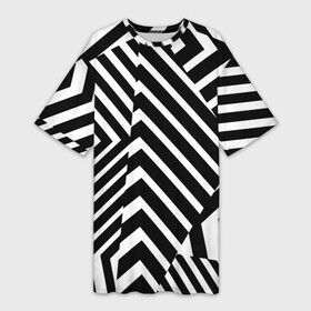 Платье-футболка 3D с принтом Минималистический геометрический паттерн в Тюмени,  |  | abstraction | fashion | geometry | minimalism | pattern | абстракция | геометрия | минимализм | мода | паттерн