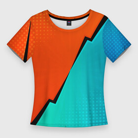 Женская футболка 3D Slim с принтом Геометрическая композиция  Fashion trend в Тюмени,  |  | color | composition | fashion | geometry | pop art | геометрия | композиция | мода | поп арт | цвет