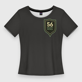 Женская футболка 3D Slim с принтом Военный патруль в Тюмени,  |  | us army | usa | америка | армия | военный | воин | милитари | офицер | патруль | солдат | сша | хаки | эмблема