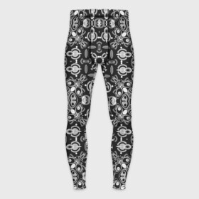 Мужские тайтсы 3D с принтом Black and white ethnic oriental ornament в Тюмени,  |  | Тематика изображения на принте: black and white | ethnic | oriental | ornament | арабский | орнамент | черно белый | этнический