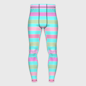 Мужские тайтсы 3D с принтом Pink turquoise stripes horizontal Полосатый узор в Тюмени,  |  | pink | stripes | turquoise | бирюзовый | горизонтальные полосы | зеленые полосы | полосатый узор | разноцветные полосы | розовый