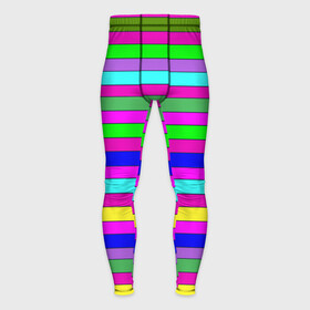 Мужские тайтсы 3D с принтом Multicolored neon bright stripes в Тюмени,  |  | Тематика изображения на принте: bright stripes | multicolored | neon | stripes | неоновые полосы | полосатый узор | яркие полосы