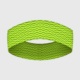 Повязка на голову 3D с принтом Зеленые абстрактные линии в Тюмени,  |  | абстрактные | абстракция | геометрия | классика | классические | нейтральные | спокойные | узор | узоры