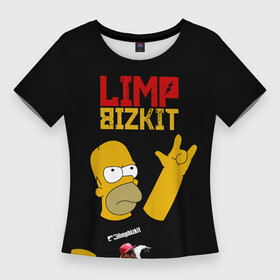 Женская футболка 3D Slim с принтом Limp Bizkit Симпсоны в Тюмени,  |  | bizkit | gomer | homer | limp | limp bizkit | music | rock | simpson | simpsons | бизкиты | гомер | лимп бизкит | лимпы | липкие письки | музыка | рок | рокер | симпсон | симпсоны