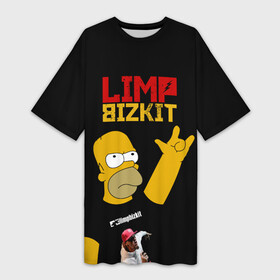 Платье-футболка 3D с принтом Limp Bizkit Симпсоны в Тюмени,  |  | bizkit | gomer | homer | limp | limp bizkit | music | rock | simpson | simpsons | бизкиты | гомер | лимп бизкит | лимпы | липкие письки | музыка | рок | рокер | симпсон | симпсоны