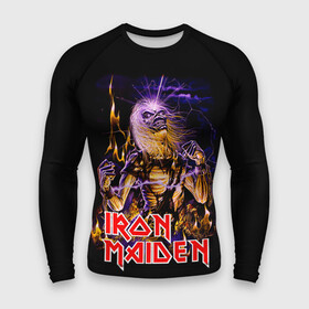 Мужской рашгард 3D с принтом Iron Maiden  рок 80 х в Тюмени,  |  | iron maiden | железная дева | металл | рок | хеви металл