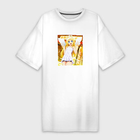 Платье-футболка хлопок с принтом Счастливая Кримвиль  Межвидовые рецензенты в Тюмени,  |  | anime | crimvael | interspecies reviewers | ishuzoku reviewers | аниме | анимэ | кримвиль | межвидовые рецензенты