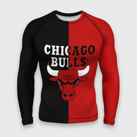 Мужской рашгард 3D с принтом Чикаго Буллз black  red в Тюмени,  |  | basketball | chicago bulls | баскетбол | быки | чикаго буллз