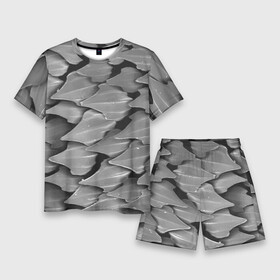 Мужской костюм с шортами 3D с принтом Кожа акулы  броня в Тюмени,  |  | armor | pattern | shark | skin | texture | акула | броня | кожа | паттерн | текстура