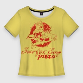 Женская футболка 3D Slim с принтом Stranger Things 4  Surfer boy pizza в Тюмени,  |  | Тематика изображения на принте: stranger things | stranger things 4 | surfer boy pizza | загадочные события | очень странные дела