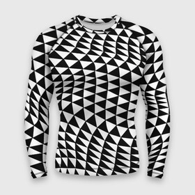 Мужской рашгард 3D с принтом Геометрический паттерн  минимализм в Тюмени,  |  | geometry | minimalism | pattern | triangle | wave | волна | геометрия | минимализм | паттерн | треугольник