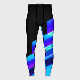 Мужские тайтсы 3D с принтом Яркие неоновые линии в Тюмени,  |  | black | blue | bright | dark | lines | multicoloured | neon | pink | purple | straight | stripe | synthwave | линии | неон | полосы | прямые | разноцветные | розовый | синий | темный | фиолетовый | черный | яркие