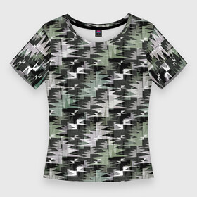 Женская футболка 3D Slim с принтом Абстрактный камуфляжный темный в Тюмени,  |  | abstract | brown | camouflage | dark | gray | green | khaki | militarism | military | protective | swamp | абстрактный | болотный | военный | защитный | зеленый | камуфляжный | коричневый | милитаризм | серый | темный | хаки