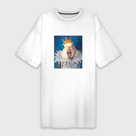 Платье-футболка хлопок с принтом Царь капибар в Тюмени,  |  | capybara | водосвинка | животное | капибара