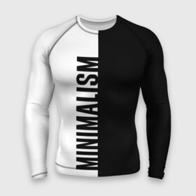 Мужской рашгард 3D с принтом MINIMALISM  BLACK AND WHITE в Тюмени,  |  | and | black | minimalism | white | белое | белый | минимализм | цвет | цвета | черное | черный