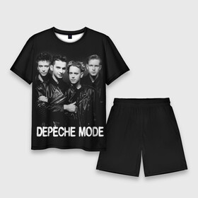 Мужской костюм с шортами 3D с принтом Depeche Mode  black  white portrait в Тюмени,  |  | 80s | 80е | alternative rock | bands | depeche mode | music | pop | synthpop | алан уайлдер | альтернатива | группы | депеш мод | дэйв гаан | мартин гор | мужчины | музыка | музыканты | поп | портрет | синти поп | энди флетчер