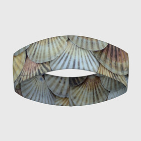 Повязка на голову 3D с принтом Морские ракушки  паттерн в Тюмени,  |  | fashion | pattern | shell | texture | мода | паттерн | ракушка | текстура