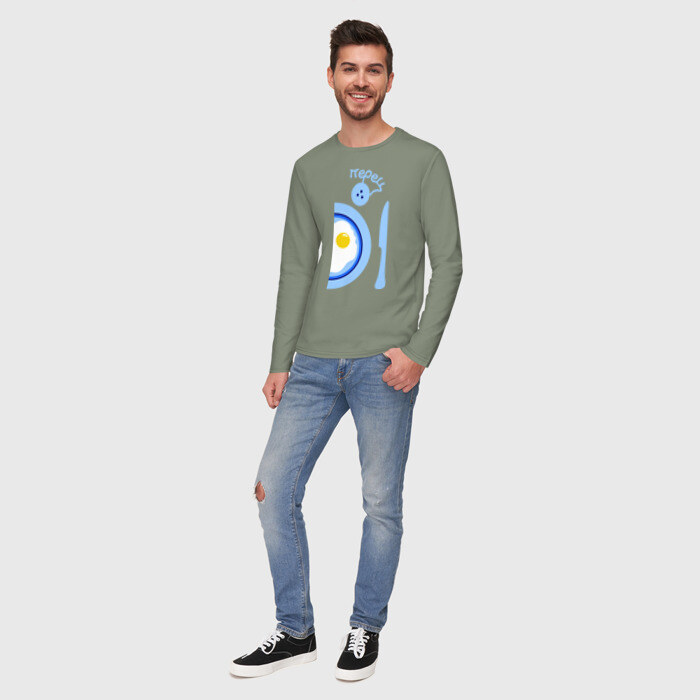 Мужской лонгслив хлопок Мы близки как перец и соль фото