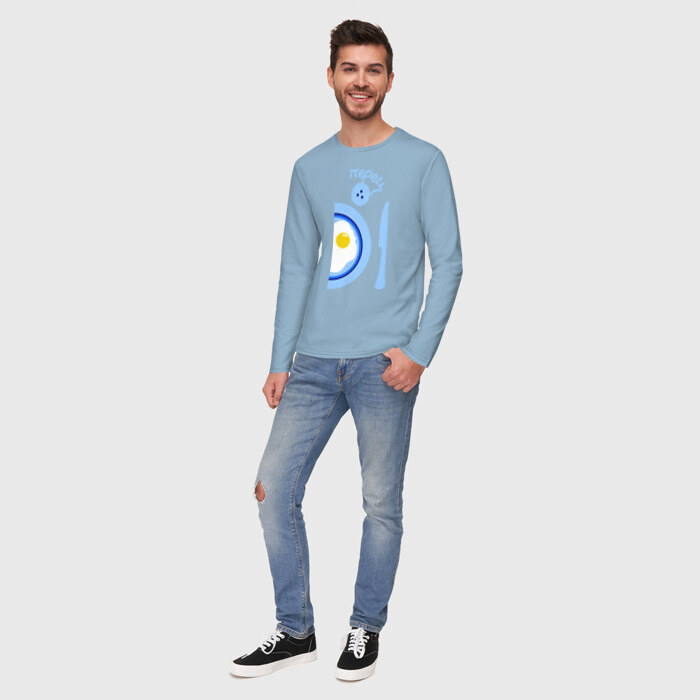 Мужской лонгслив хлопок Мы близки как перец и соль фото