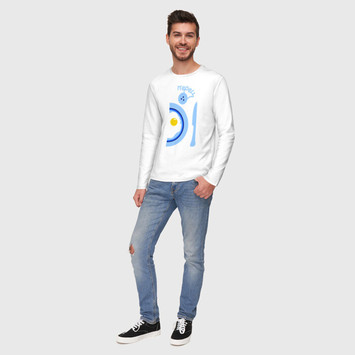 Мужской лонгслив хлопок Мы близки как перец и соль фото