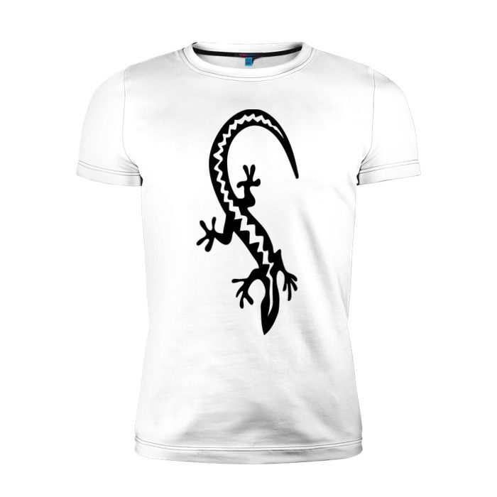 Мужская футболка премиум Ящерица фото