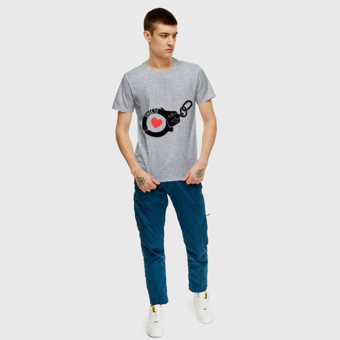 Мужская футболка хлопок Наручники любви фото