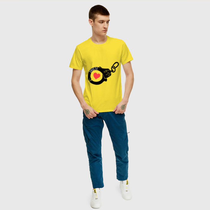 Мужская футболка хлопок Наручники любви фото