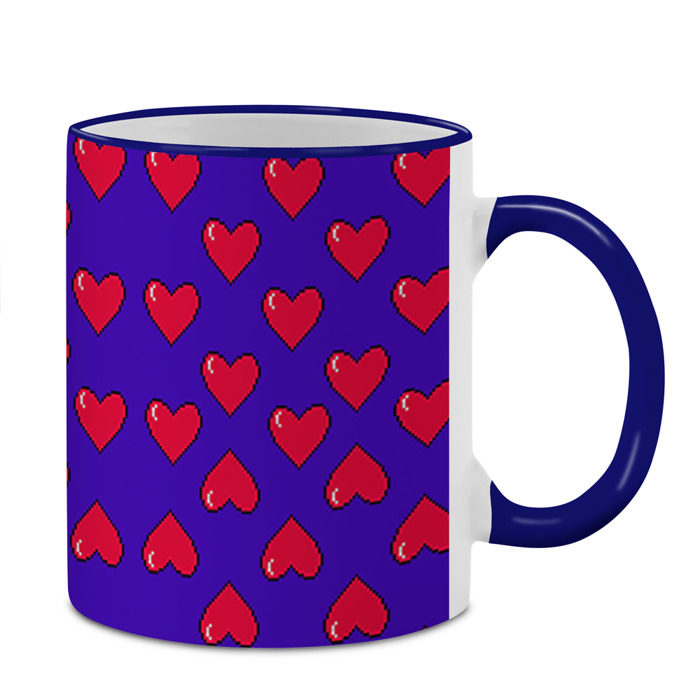 Кружка 3D Пиксельная любовь фото