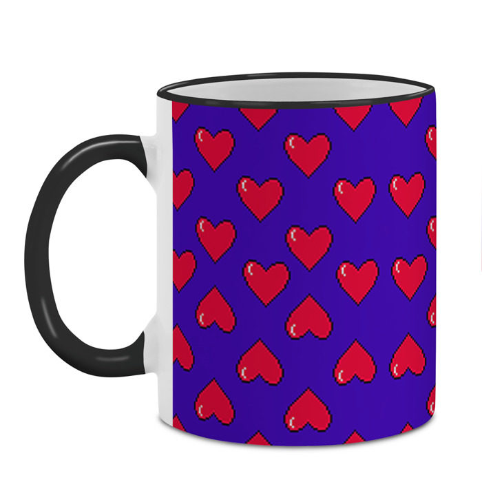 Кружка 3D Пиксельная любовь фото