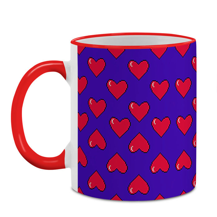 Кружка 3D Пиксельная любовь фото