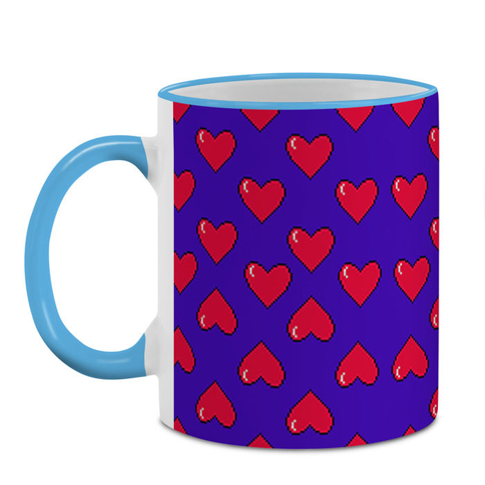 Кружка 3D Пиксельная любовь фото