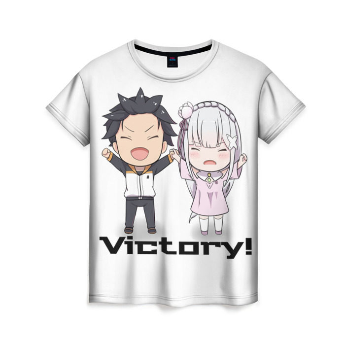 Женская футболка 3D Re:ZERO VICTORY! фото