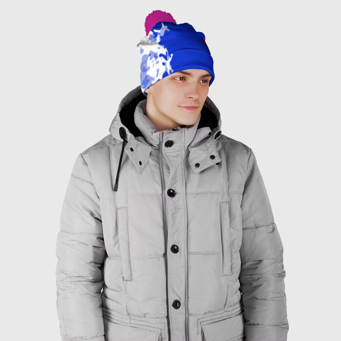 Шапка 3D c помпоном RUSSIA SPORT фото