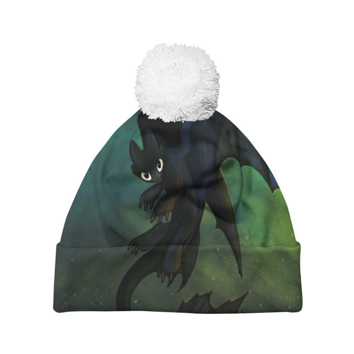 Шапка 3D c помпоном Как приручить дракона фото