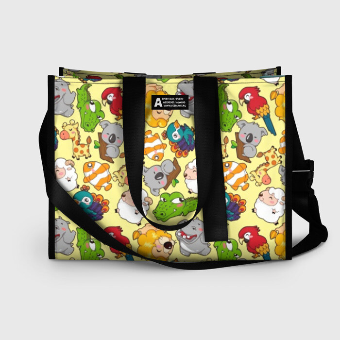 Сумка-шоппер 3D Зоопарк фото