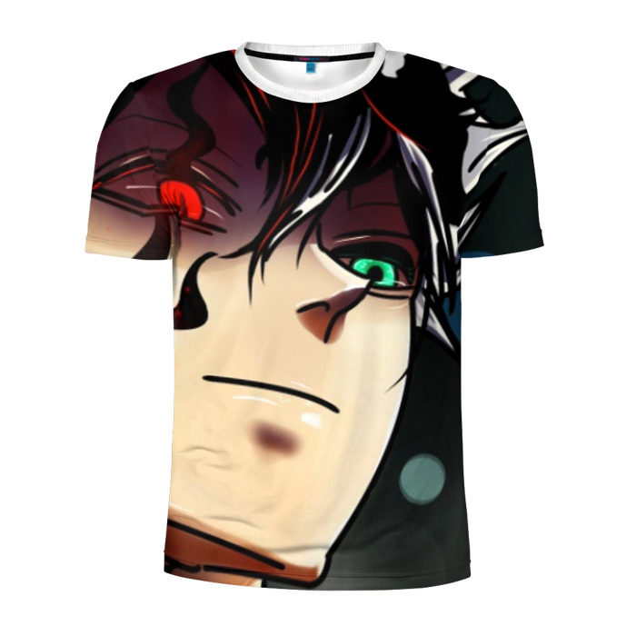 Мужская футболка 3D спортивная Чёрный клевер фото