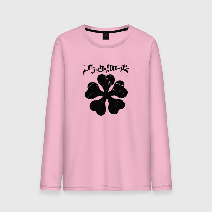Мужской лонгслив хлопок Чёрный клевер фото
