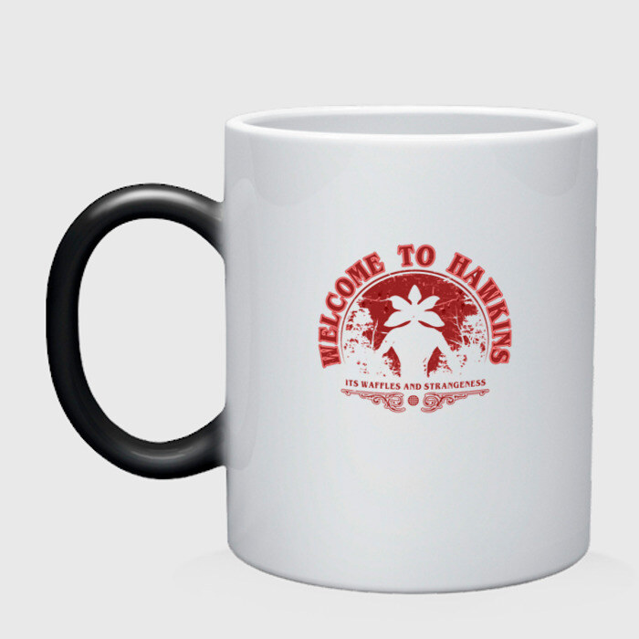 Кружка хамелеон Welcome To Hawkins фото