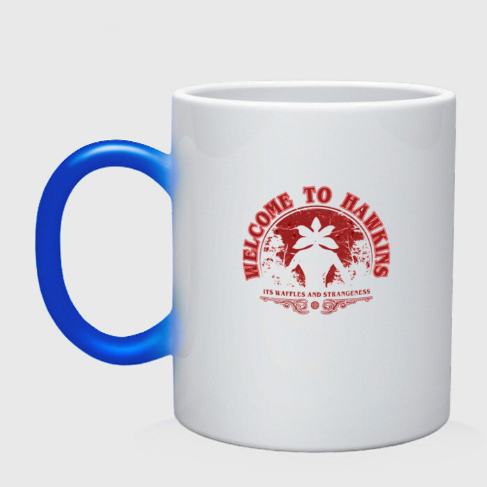 Кружка хамелеон Welcome To Hawkins фото