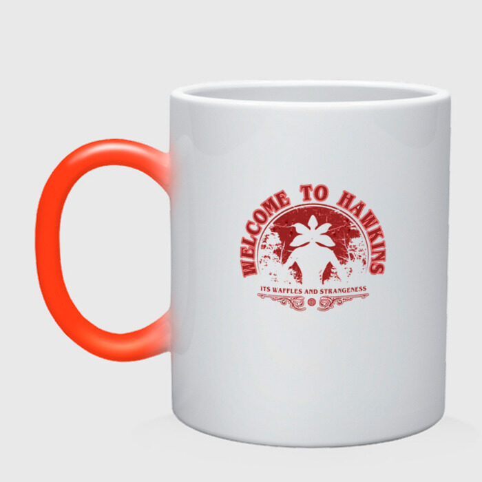 Кружка хамелеон Welcome To Hawkins фото