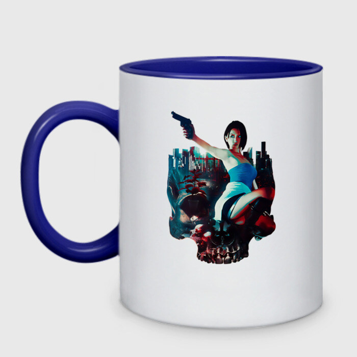 Кружка двухцветная Jill Valentine фото