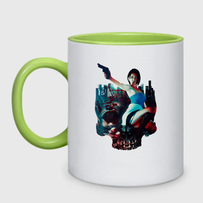 Кружка двухцветная Jill Valentine фото