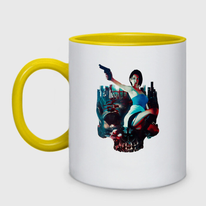 Кружка двухцветная Jill Valentine фото