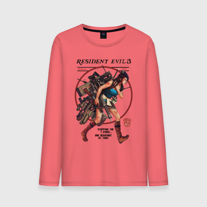 Мужской лонгслив хлопок Jill Valentine фото