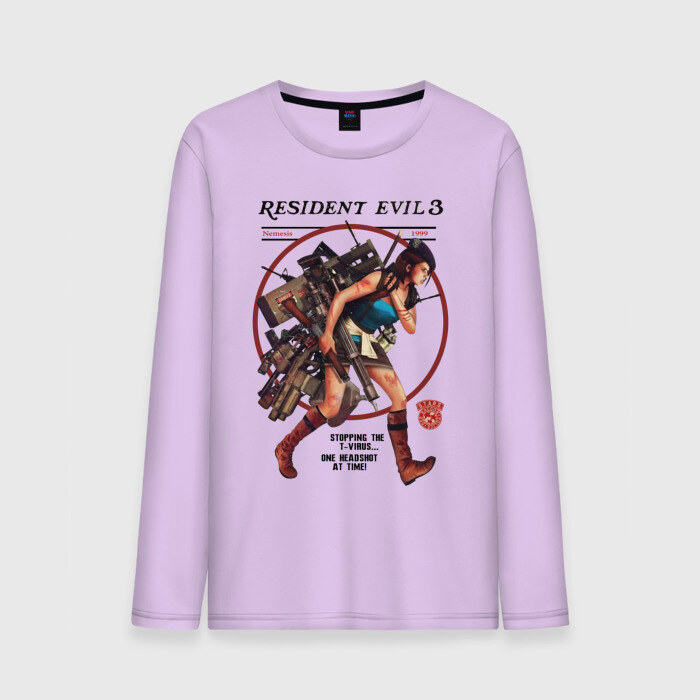 Мужской лонгслив хлопок Jill Valentine фото